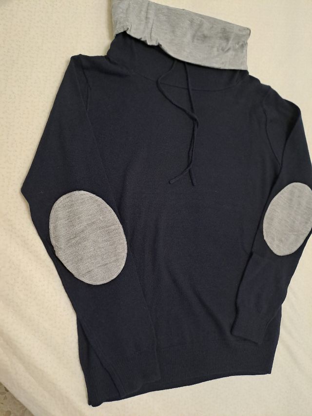 Jersey cuello alto negro