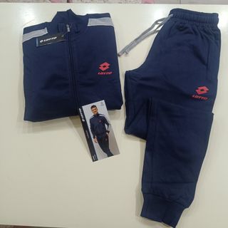 Tuta sportiva uomo Lotto blu e grigio