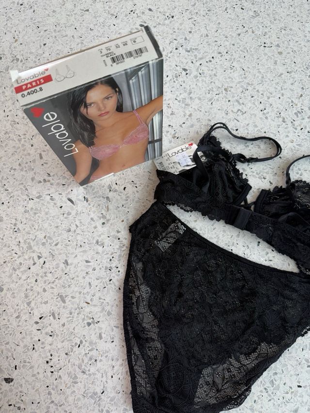 Completo intimo Lovable reggiseno e slip - tg. 2B