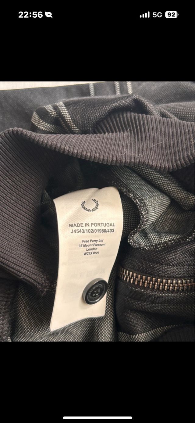 Casaco Fred Perry Xadrez Tamanho M