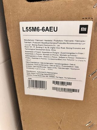 smart tv Xiaomi P1 55” sin abrir entrega gratis 