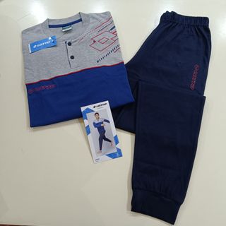 Pigiama Lotto Uomo Grigio/Blu Taglia M