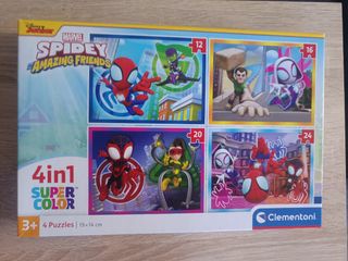 Puzzle Spidey y Sus Amigos 4 en 1