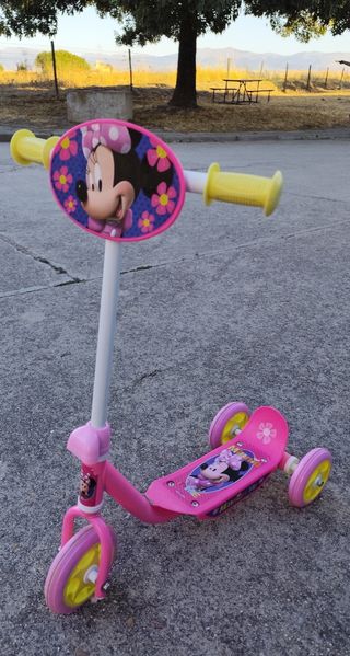 Patinete infantil 3 ruedas Minnie Mouse rosa