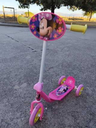 Patinete infantil 3 ruedas Minnie Mouse rosa