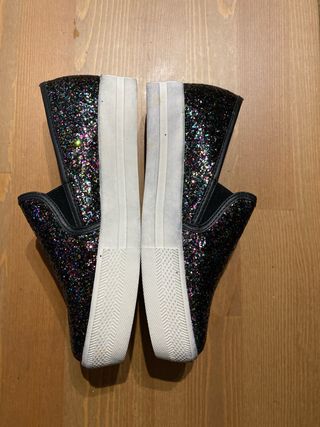 Zapatos Feyfoz Brillantes Negros Multicolor