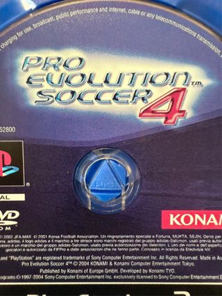 Pro Evolution Soccer 4 PS2 Konami