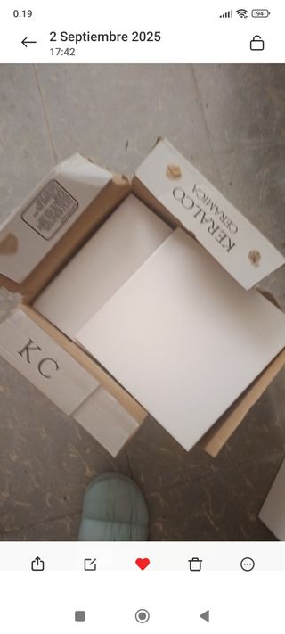 Caja de baldosas Keralko, blancas, sin estrenar