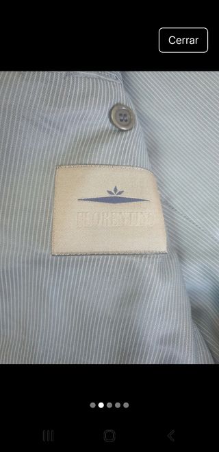 Americana de caballero gris