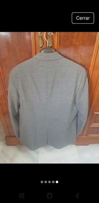 Americana de caballero gris