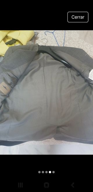 Americana de caballero gris