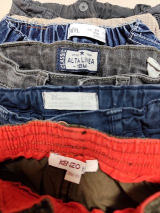 Lote 6 Calças Rapaz 12-18 Meses (86 cm)