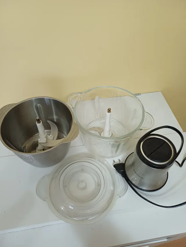 Picadora Inox y otra de cristal de 3L Deutschmann