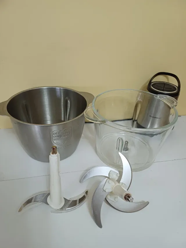 Picadora Inox y otra de cristal de 3L Deutschmann