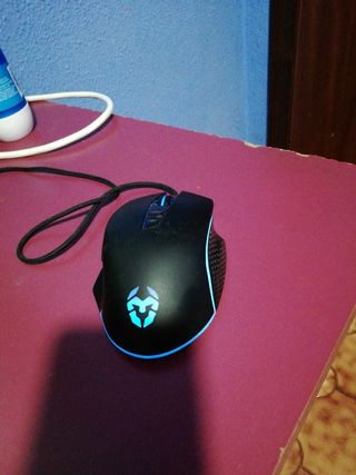 Ratón Gaming Krom USB Negro y Azul