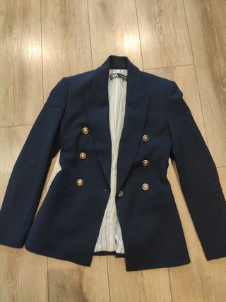 Blazer/americana entallada azul Zara 