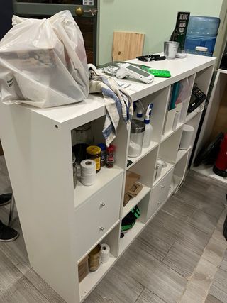 Estantería Ikea KALLAX efecto roble