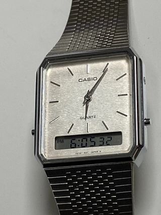Casio AQ-707 Ana-Digi Reloj Vintage
