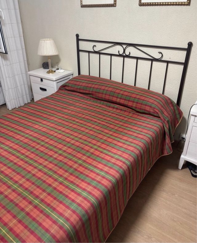 Cubierta de cama a cuadros El Corte Inglés