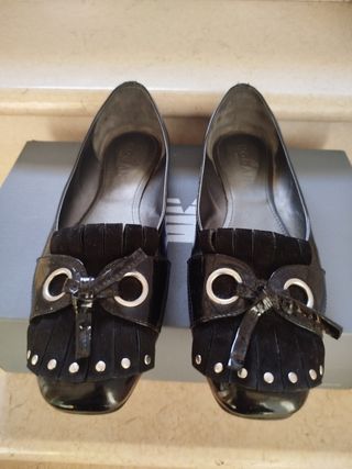 Ballerine Hogan N.40 Vernice con Dust Bag