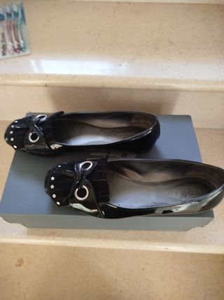 Ballerine Hogan N.40 Vernice con Dust Bag
