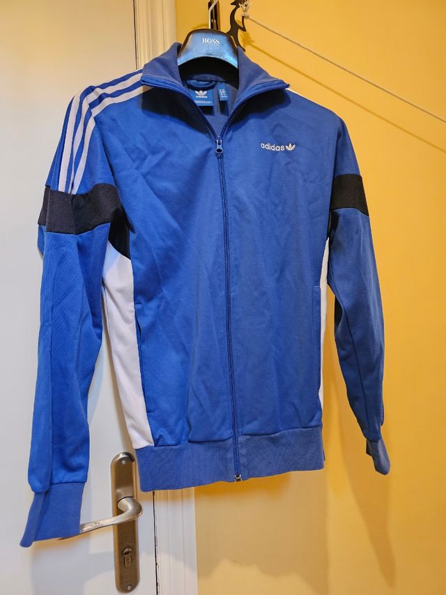 Chaqueta Adidas Azul y Blanca