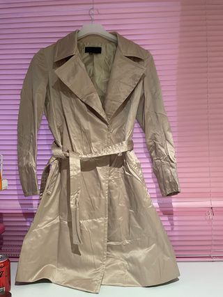 Gabardina Zara Beige Mujer
