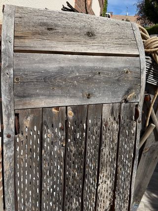 Trillo antiguo de madera