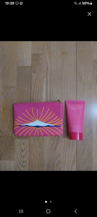 Neceser y crema Escada