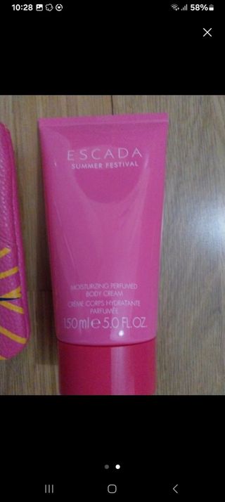 Neceser y crema Escada