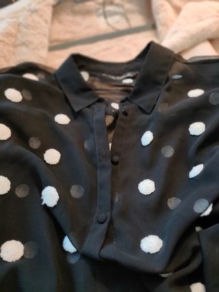 Blusa Zara Mujer Lunares