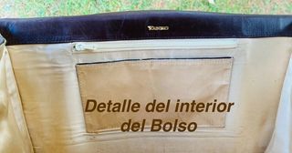 Bolso cartera vintage piel Yanko marrón