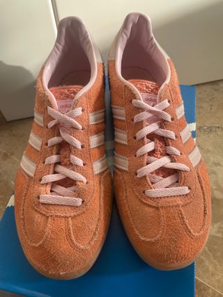Adidas Gazelle Naranja y Rosa Gamuza