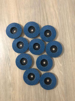 10 Discos abrasivos 76mm para PARKSIDE