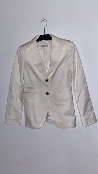 Americana Massimo Dutti Blanca Talla 36