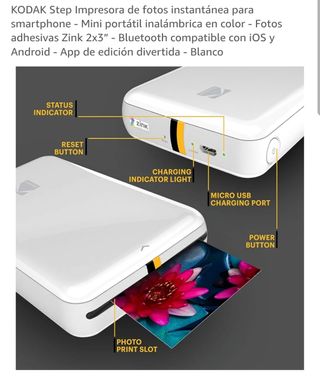 Impresora fotográfica instantánea Kodak Step Slim