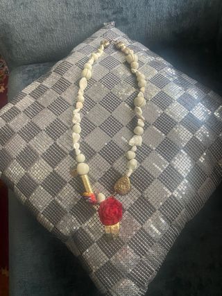 Collar Bimba y Lola piedras y flor