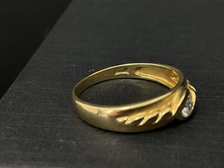anillo oro 18k con piedra t. 13 (16,88 mm)
