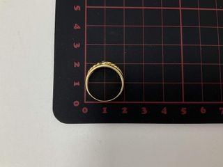 anillo oro 18k con piedra t. 13 (16,88 mm)