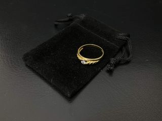 anillo oro 18k con piedra t. 13 (16,88 mm)