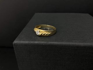 anillo oro 18k con piedra t. 13 (16,88 mm)