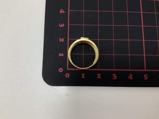 anillo oro 18k con piedra t. 10 (15,92 mm)