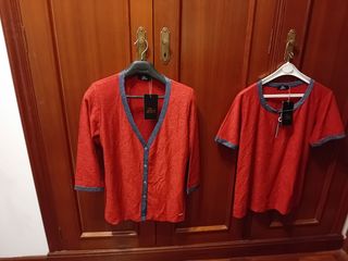 Conjunto 2 prendas: Chaqueta y Camiseta Roja