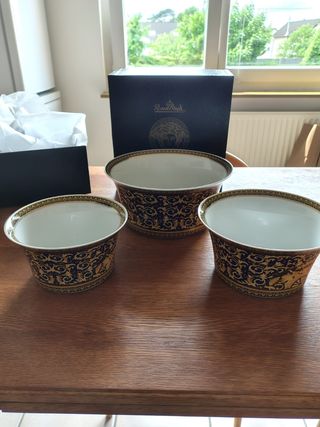 Vajilla Rosenthal Versace Medusa Azul