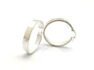 argollas plata 925mm