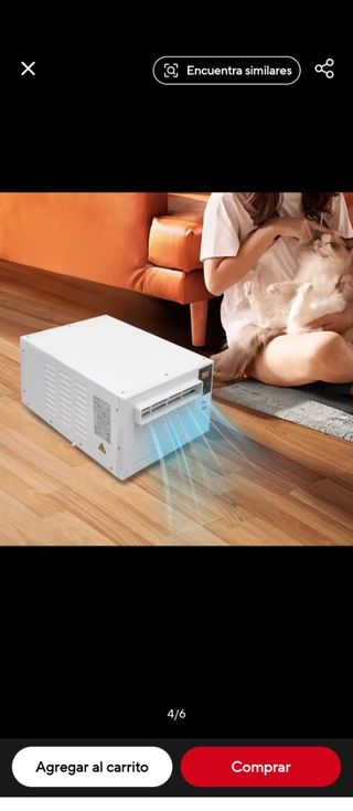 Mini aire acondicionado frío calor deshumidificado