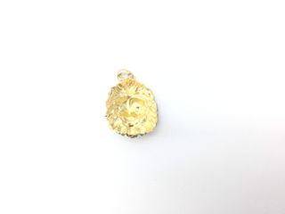 colgante oro 18k con piedra con circonita