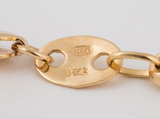 cadena oro 18k 30cm