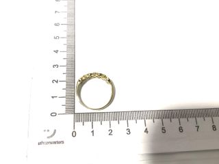 sortija oro 18k con piedra con circonita,zafiro