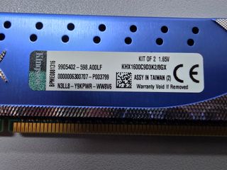 Memoria RAM Kingston 2 x 4GB DDR3 1600MHz